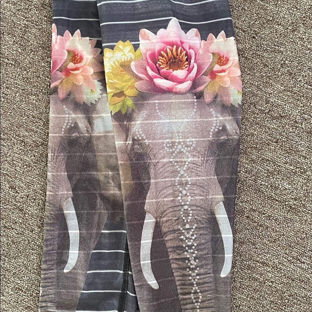 Teeki, yoga pants, legging, gray, 
size X-Small
